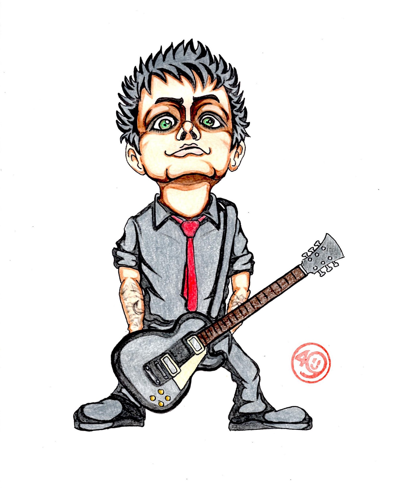 Yok 本日のお絵描き ビリージョーアームストロング Billiejoearmstrong Greenday お絵描き イラスト 似顔絵 アーティスト T Co Jpsk73munt Twitter