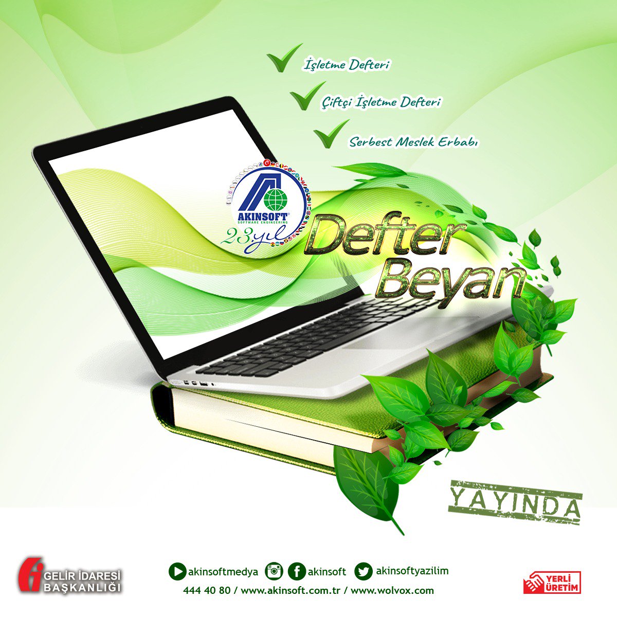 AKINSOFT E-Defter Beyan Yayında.
Detaylı bilgi ve demo için: 0232 332 13 02
akinsoft.com.tr/programlar/det…
#wolvox #edefter #eçözüm #yerli #edönüşüm #işletmedefteri #yazilim #ofisyazilimi #software #yerliyazilim #yerliüretim #program #akinsoft