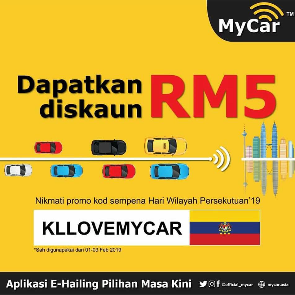 InfoMycar's tweet image. Selamat menyambut Hari Wilayah Persekutuan 2019 kepada semua warga Wilayah Persekutuan dan juga yang bekerja di di ibu kota. 

PROMO RM5 : KLLOVEMYCAR

*tertakluk terma &amp;amp; syarat

#mycar #mycarmalaysia #localapps #gogomycar #hariwilayahpersekutuan2019

Kredit to MyCar