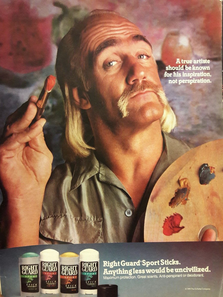 Hulk Hogan Right Guard Sport Sticks Ad (With images