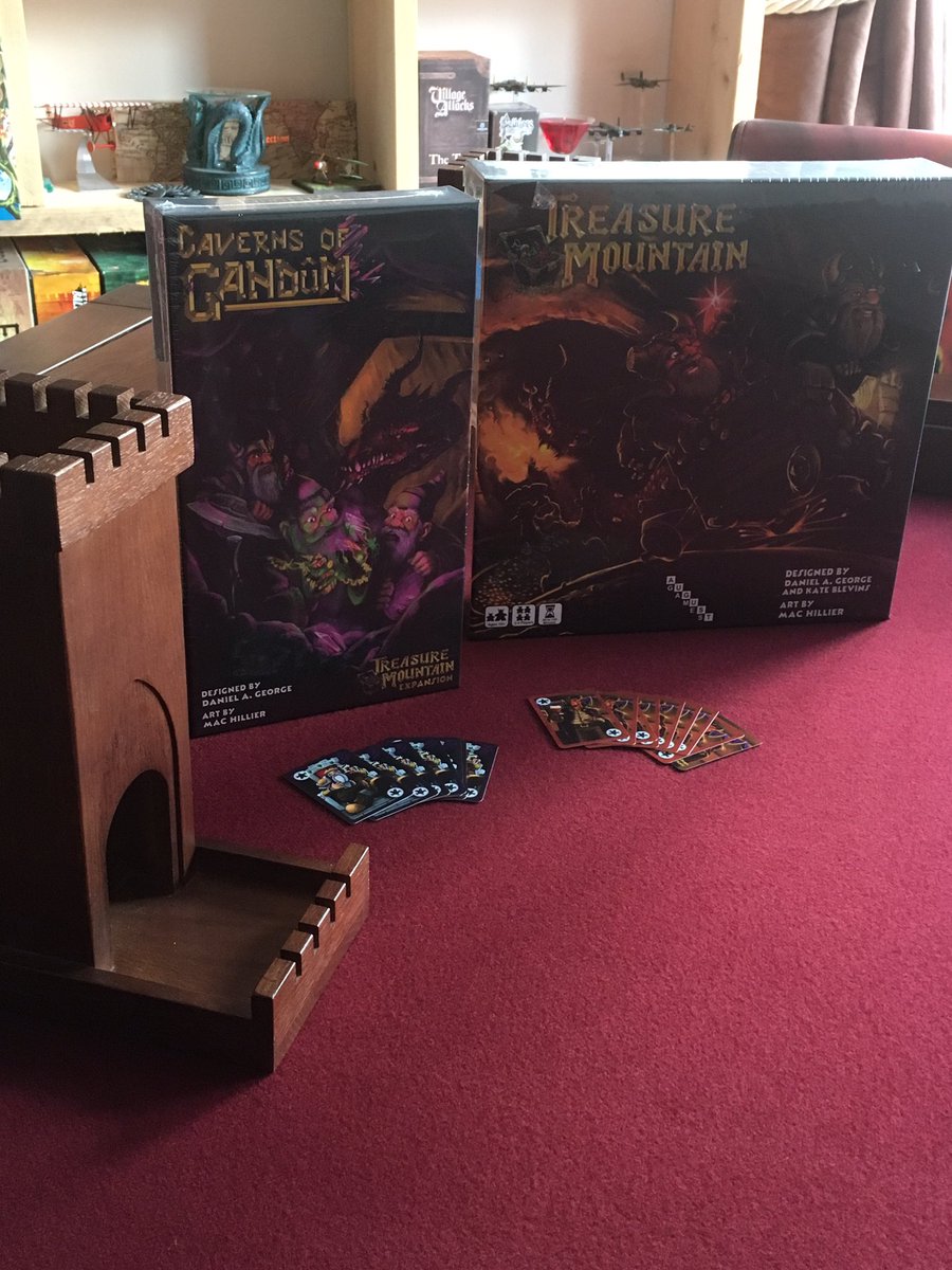 _CBK_gaming's tweet photo. The delivery today was a surprise: Treasure Mountain and the expansion by #augustgames an early delivery for a @kickstarter game. We cannot wait to get this game to the table. #boardgame #boardgaming #tabletopgames #geek #bgg #game #gamer #analoggames #meeples #dwarves #treasure https://t.co/vrIirNE0tJ