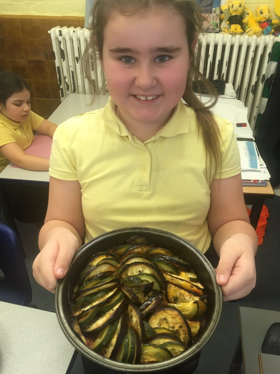 Yesterday we made ratatouille, a dish from southern France, which has inspired us to write a food review. We have also been learning how to say the different ingredients in French. #healthyschools #french #foodeducation