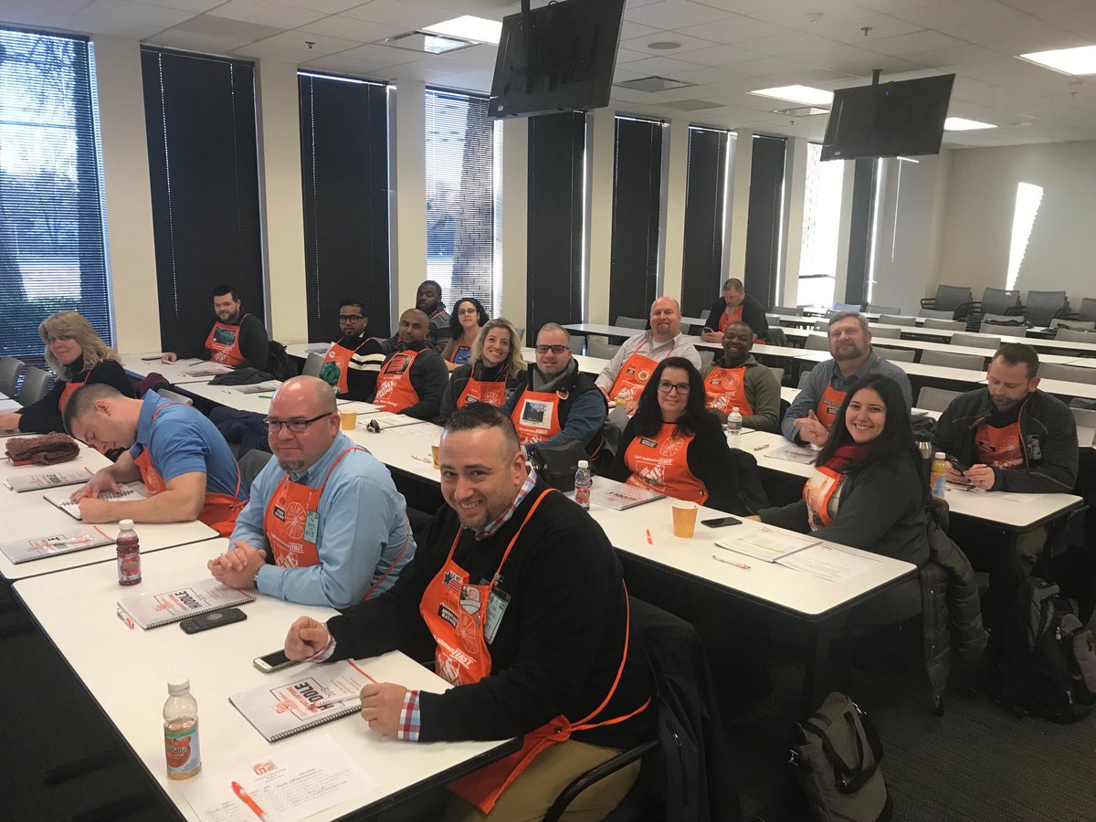 NYM Team Depot District captains ready to huddle.
