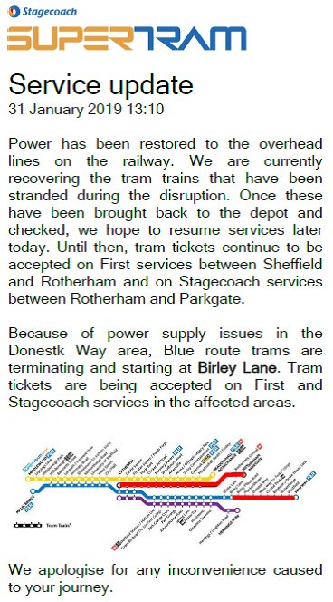 Stagecoach Supertram On Twitter Blue Route Now Operating To From