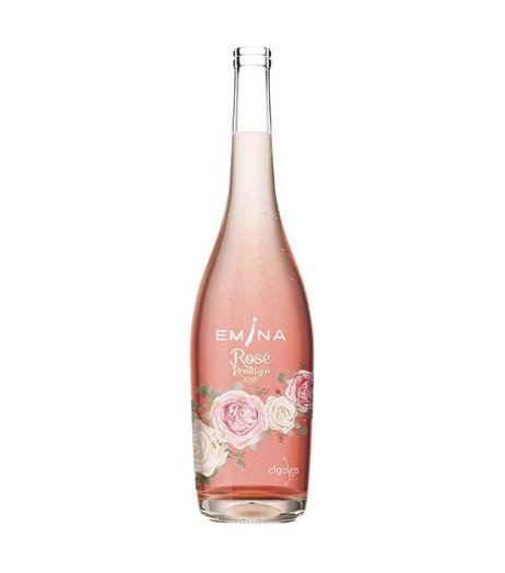 StudioGlassSL's tweet photo. Bodegas Emina ha presentado en el Madrid Fusión su nueva línea de rosados: “Emina Rosé” y “Emina Rosé Prestigio”. Éste último llama la atención por la estética femenina de su botella con el decorado floral rodeándola 🍷🌺 #screenprinting #wine #packaging #design https://t.co/t3hlJAFk0c