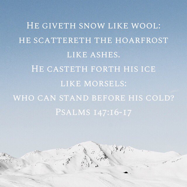 NikiLott's tweet photo. Some can predict it.
All should prepare for it.
None can prevent it.
“...who can stand before His cold?”
What a powerful Creator!
#aweinspiringcold
#amazingCreator https://t.co/9WboB6ypHO