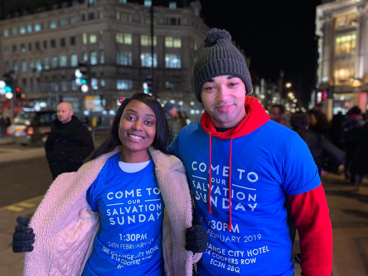 FirstLoveUK's tweet photo. We had a blessed time evangelising this week. Join us for our Salvation Sunday on February 24th at Grange City Hotel from 1.30pm. Be sure to invite everyone you know! 

#throwbackthursday
#christianity 
#students
#londonevents https://t.co/xYeie8bJdA
