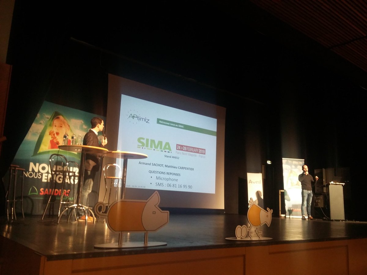 Simonsan56's tweet photo. Merci @aptimiz pour la présentation de votre solution pour mesurer et optimiser le temps de travail en élevage. Simple et efficace 

#ForumProjets #SandersNA https://t.co/kcY8hRMwb2