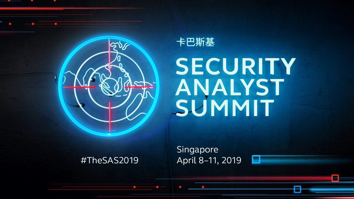 During #TheSAS2019, Vitaly Kamluk of our GReAT, will host a course that teaches attendees how to build remote forensics tools to investigate the most sophisticated attacks on businesses. kas.pr/48sz