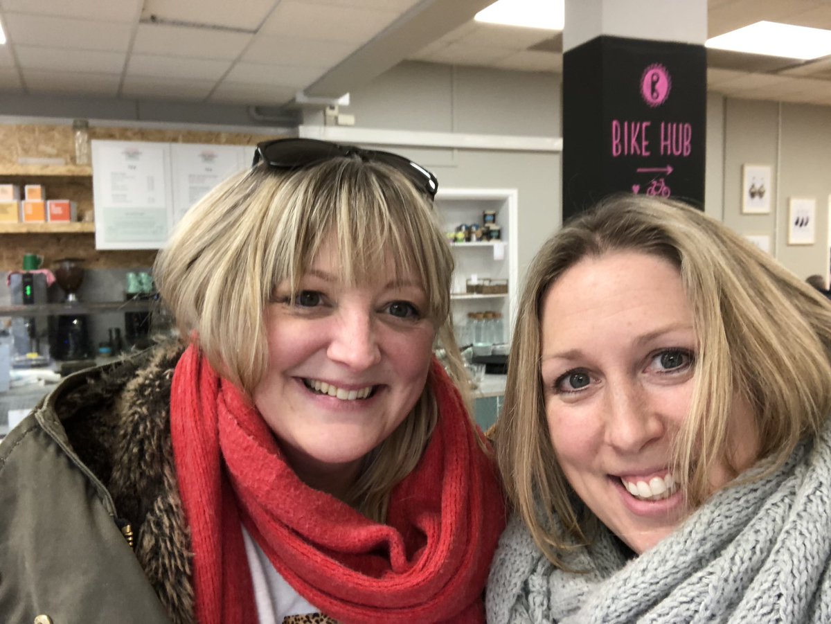 SociableSuzy's tweet photo. So, @openhousedeli brownies are to die for and so is an hour with the lovely @HannahatHoyland who gets my brain fizzing every time we meet! #creativechatter #theresaplanlooming #WednesdayWisdom https://t.co/kvM0vmSmfm