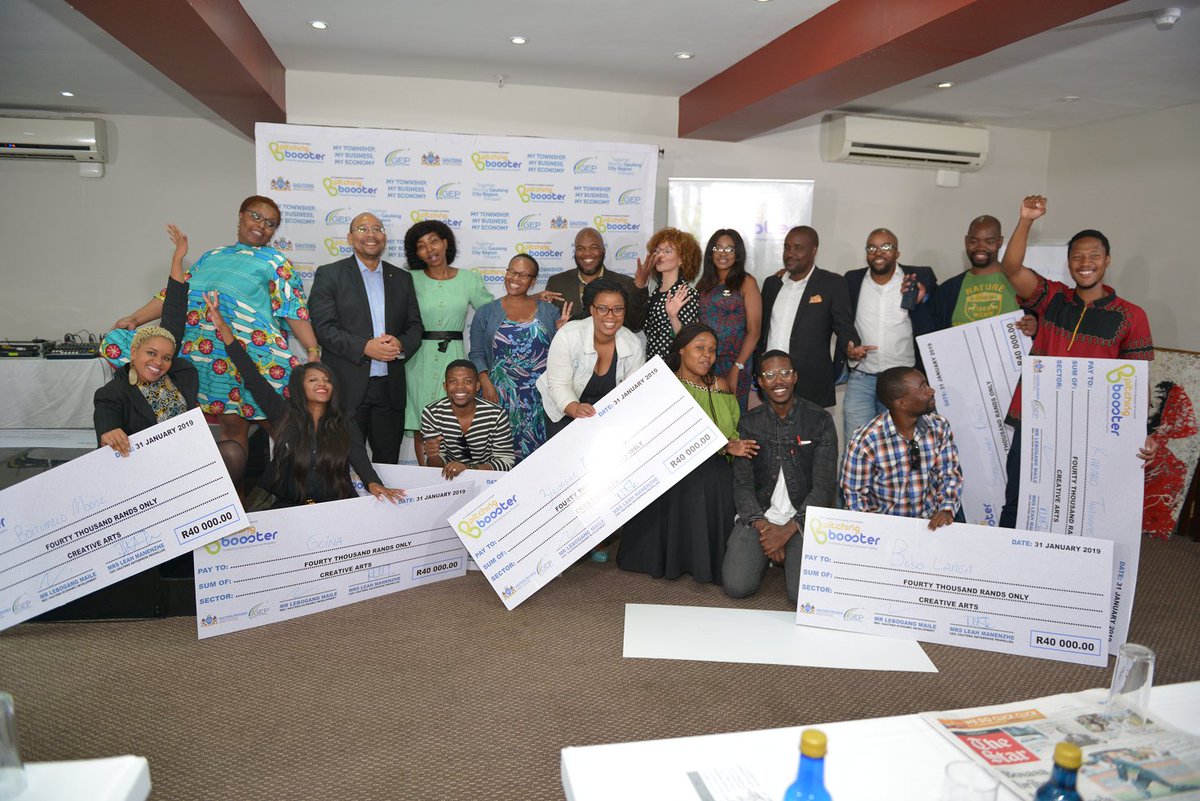 NdzaviDerrick's tweet photo. Congratulations to 10 GEP Creative @PitchingBooster Winners of R40 000 each. It was inspiring to hear the great ideas #CreativePitchingBooster https://t.co/14RaHjnq16