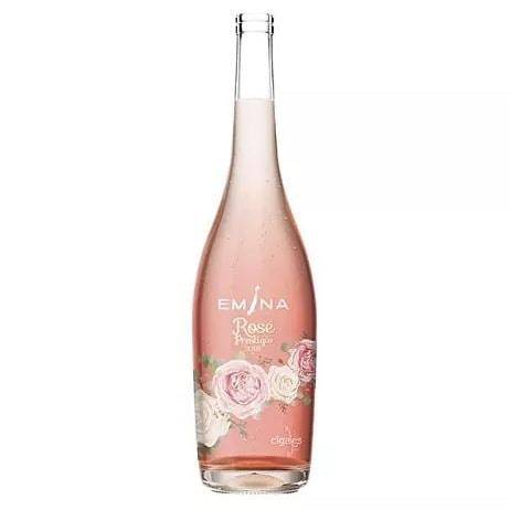 StudioGlassSL's tweet photo. Bodegas Emina ha presentado en el Madrid Fusión su nueva línea de rosados: "Emina Rosé" y "Emina Rosé Prestigio". Éste último llama la atención por la estética femenina de su botella con el decorado floral rodeándola 🍷🌺 #screenprinting #wine #packaging #design https://t.co/7w3aoQzV5n