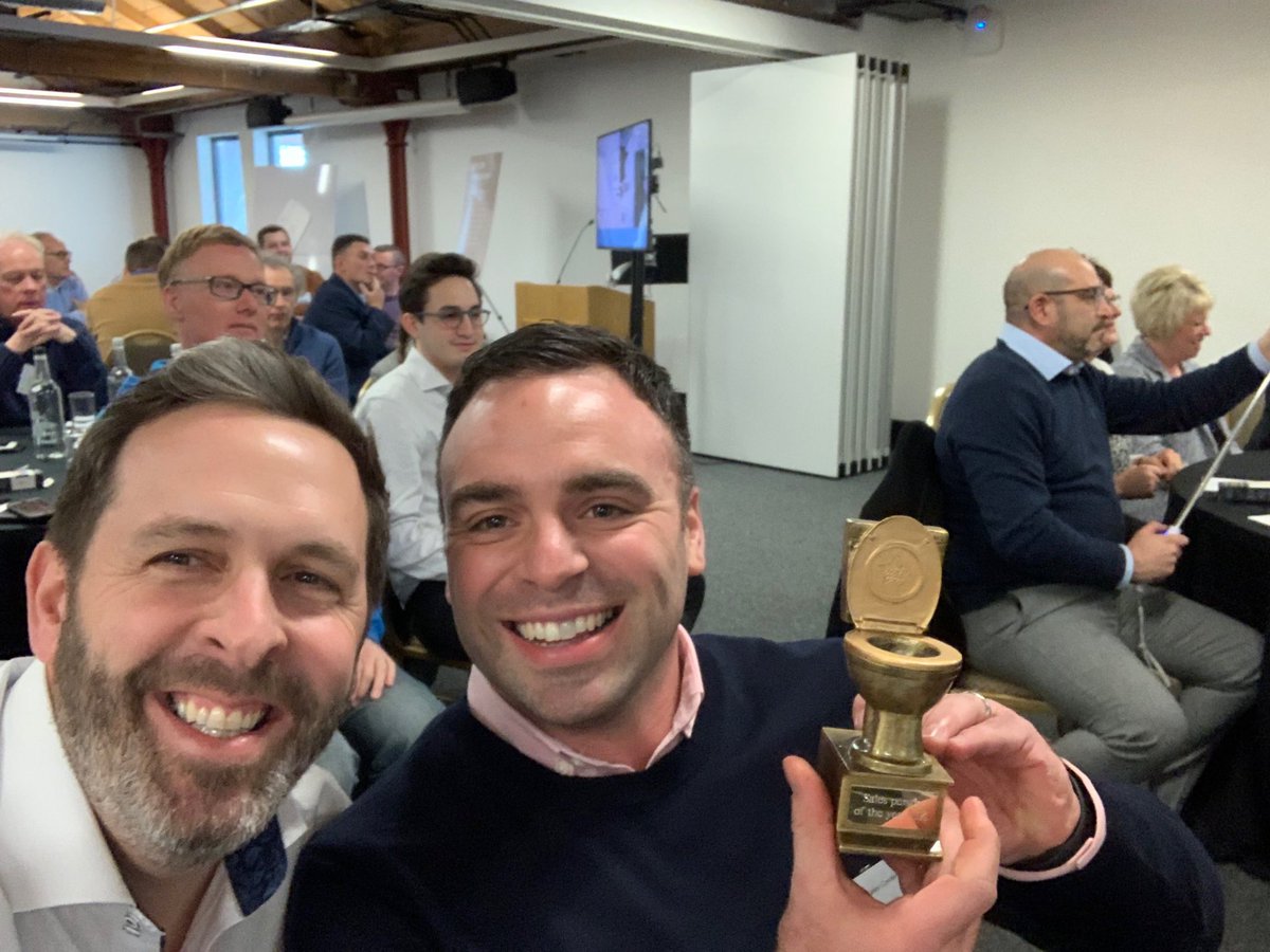 Pleasure to be sat next to the uk salesman of the year 2019 #lifeatidealstandard