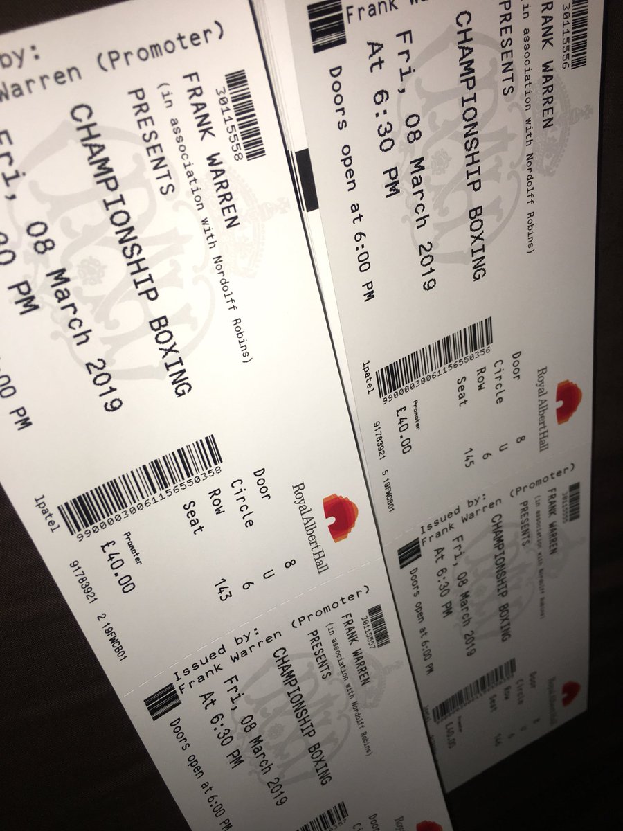 2Sharp_d's tweet image. Tickets for my next fight at Royal Albert Hall on March 8th are out now❗️❗️❗️ they are gonna fly out fast so hit me up ASAP if you’re coming 👌🏿💪🏿 #Team2Sharp #Dazzling #Active #ProudAs #Mindset ✌🏿💫👊🏿💥