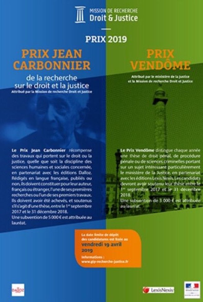 Jb Perrier On Twitter Prix Vendôme Et Prix Jean Carbonnier - 
