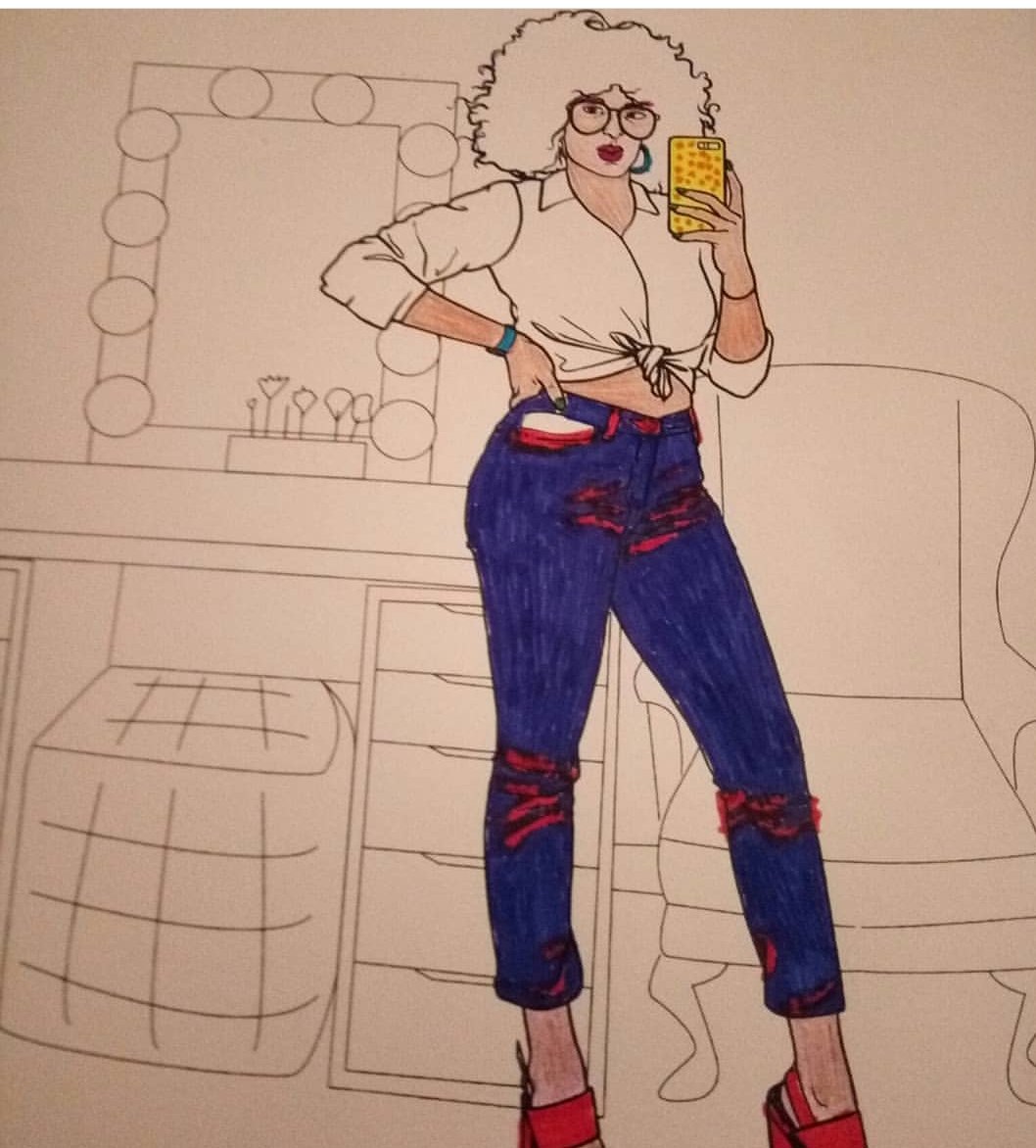 coilyencounters's tweet photo. Featuring our #selfiequeen & #mua.
As colored by #iamdrdamon. #adultcoloring
#coloringbook #ColorMeCoily https://t.co/915FgtJJUe