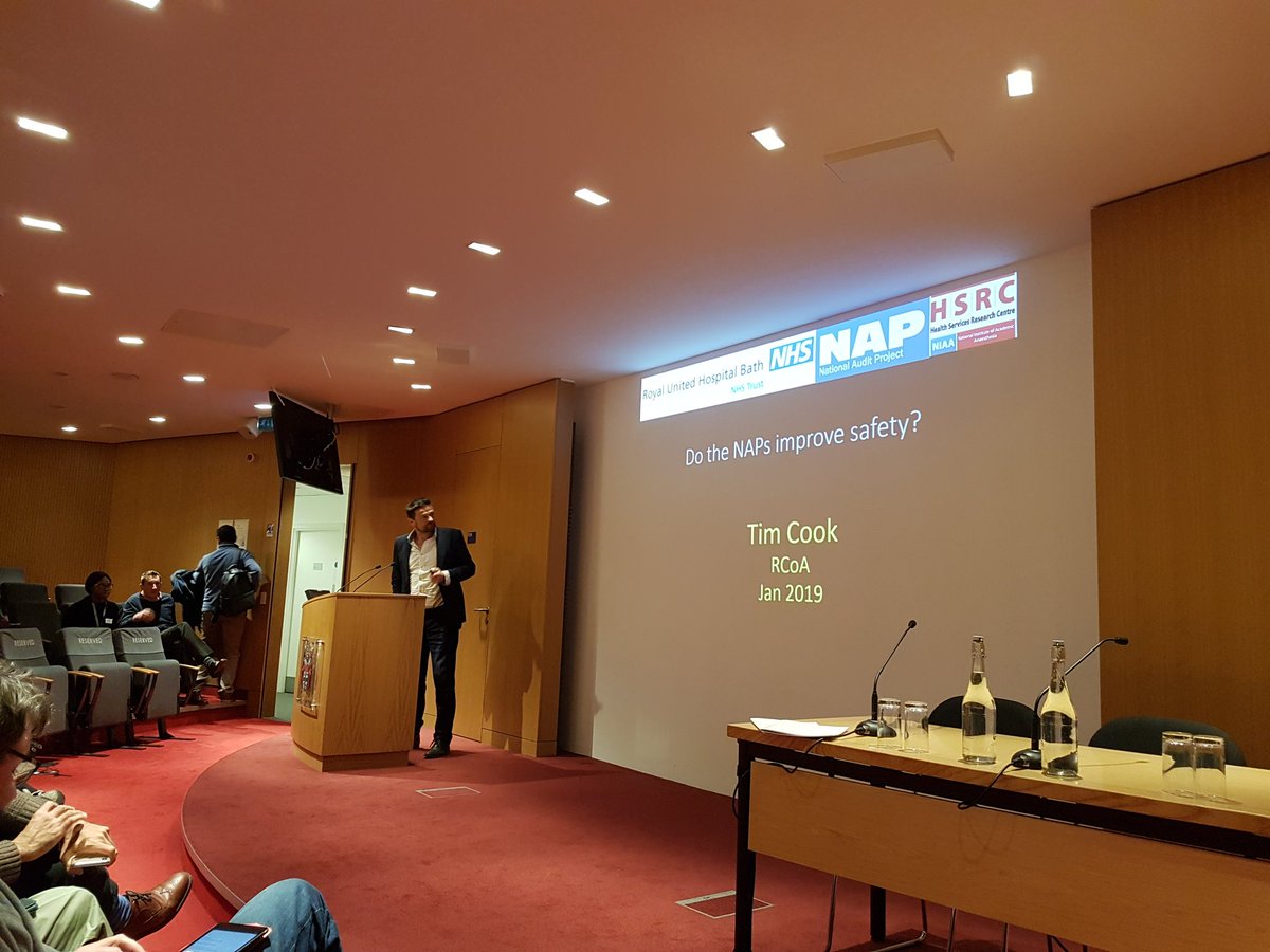 RCoA_CRI's tweet photo. @doctimcook discusses whether NAPs improve patient safety at @RCoANews #pspp19. Kicking off with a thank you to all of Team Anaesthesia UK for your hard work and continued engagement in the NAPs https://t.co/7QLJErXtQN