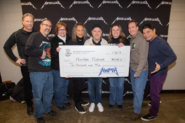 theTriHealthWay's tweet image. Last night, @Metallica donated $10,000 to @FreestoreFB to fight hunger in Cincinnati! This donation will provide 30,000 meals for our community.

We are proud of our partnership with Freestore and are thankful for Metallica's donation to help those we serve! #theTriHealthWay