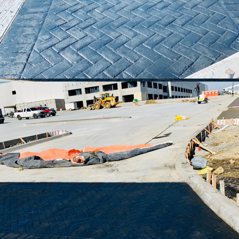 We don't always pour color stamped concrete...........but when our client needs it, we make it happen!!  Great job Chuck Tower and team! #teamosburn #dallasconstruction #concrete company