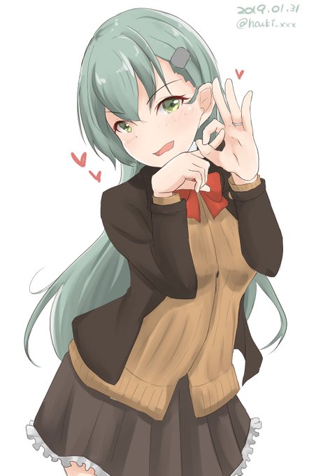 愛妻の日だってよ、提督～♡
#艦これ版深夜の真剣お絵描き60分一本勝負
#艦これ版真剣お絵描き60分一本勝負_20190131
#鈴谷 