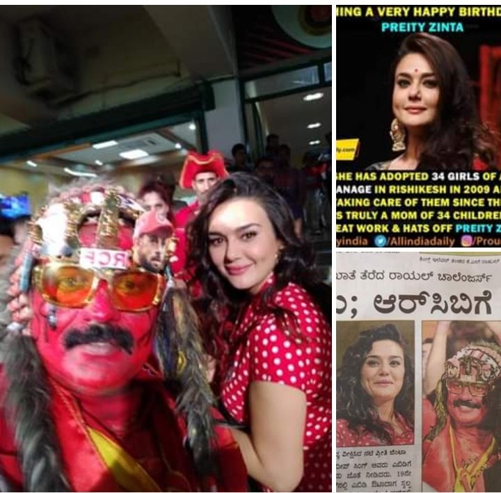  HAPPY BIRTHDAY PREITY ZINTA
BORN TO ENCOURAGE SPORTS 
