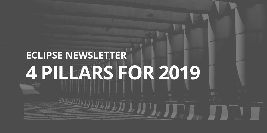 EclipseFdn's tweet image. The January #EclipseNewsletter has arrived! 
Explore where we, the #EclipseFdn, will focus our time and energy through our 4 pillars for 2019!
Author ❯  @mmilinkov
Read it ❯ bit.ly/2MGdwa6
