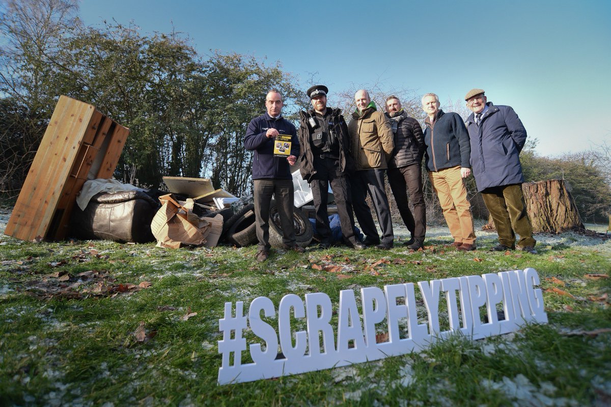 NorfolkCC's tweet photo. Norfolk's SCRAP fly-tipping campaign launched today! For info on how you can help, visit: https://t.co/Zm2qb8oM1c #SCRAPflytipping @NorfolkRecycles @NorfolkPolice @EnvAgencyAnglia @CLAtweets @NFUtweets https://t.co/ZzZF6ZbFuR