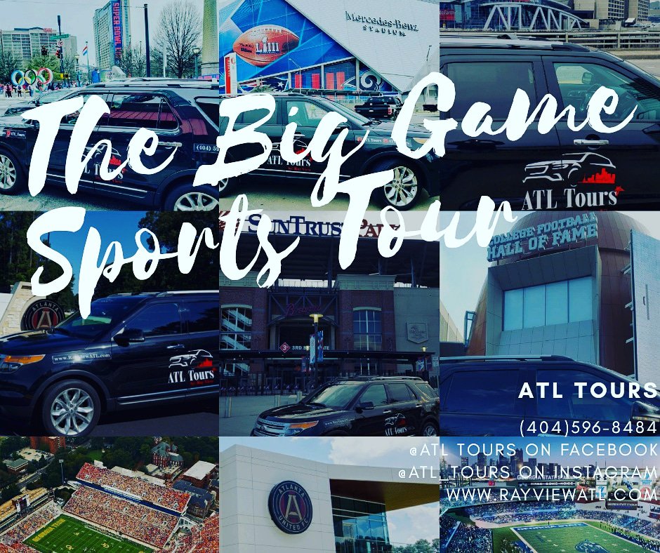 ATL_Tours_'s tweet photo. The @CityofAtlanta only Big Game Sports Tour by ATL Tours ( @tours_atl )
Give us a call to book your Sightseeing Tour today! (404)596-8484
#SuperBowl #AtlTours https://t.co/Nk81Ls6i57