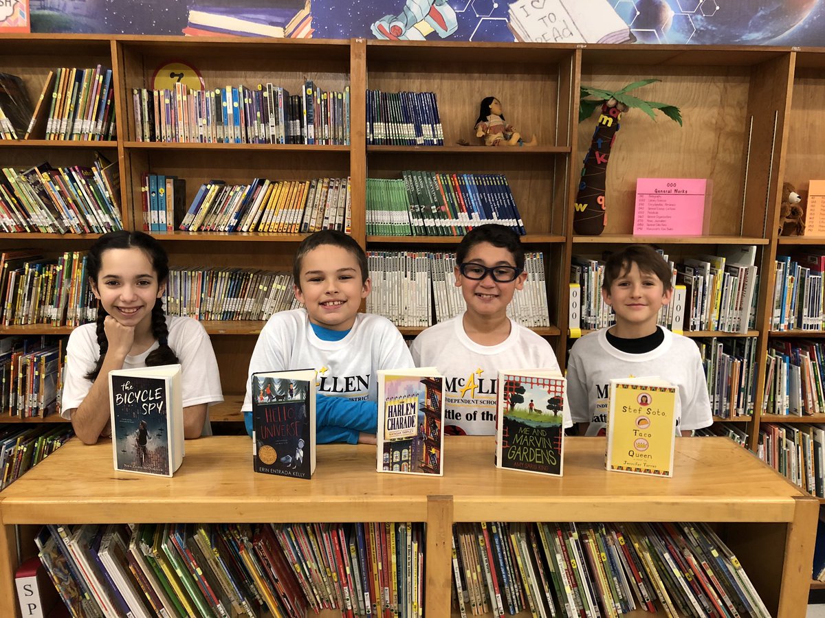 Milam Library (@milamlibrary) on Twitter photo Ready for the Battle of the Books competition this morning! Good luck, Milam Mustangs! <a href="/Milam_Mustangs/">Ben Milam Elementary</a> #milamsuperstars Ready for the Battle of the Books competition this morning! Good luck, Milam Mustangs! <a href="/Milam_Mustangs/">Ben Milam Elementary</a> #milamsuperstars
