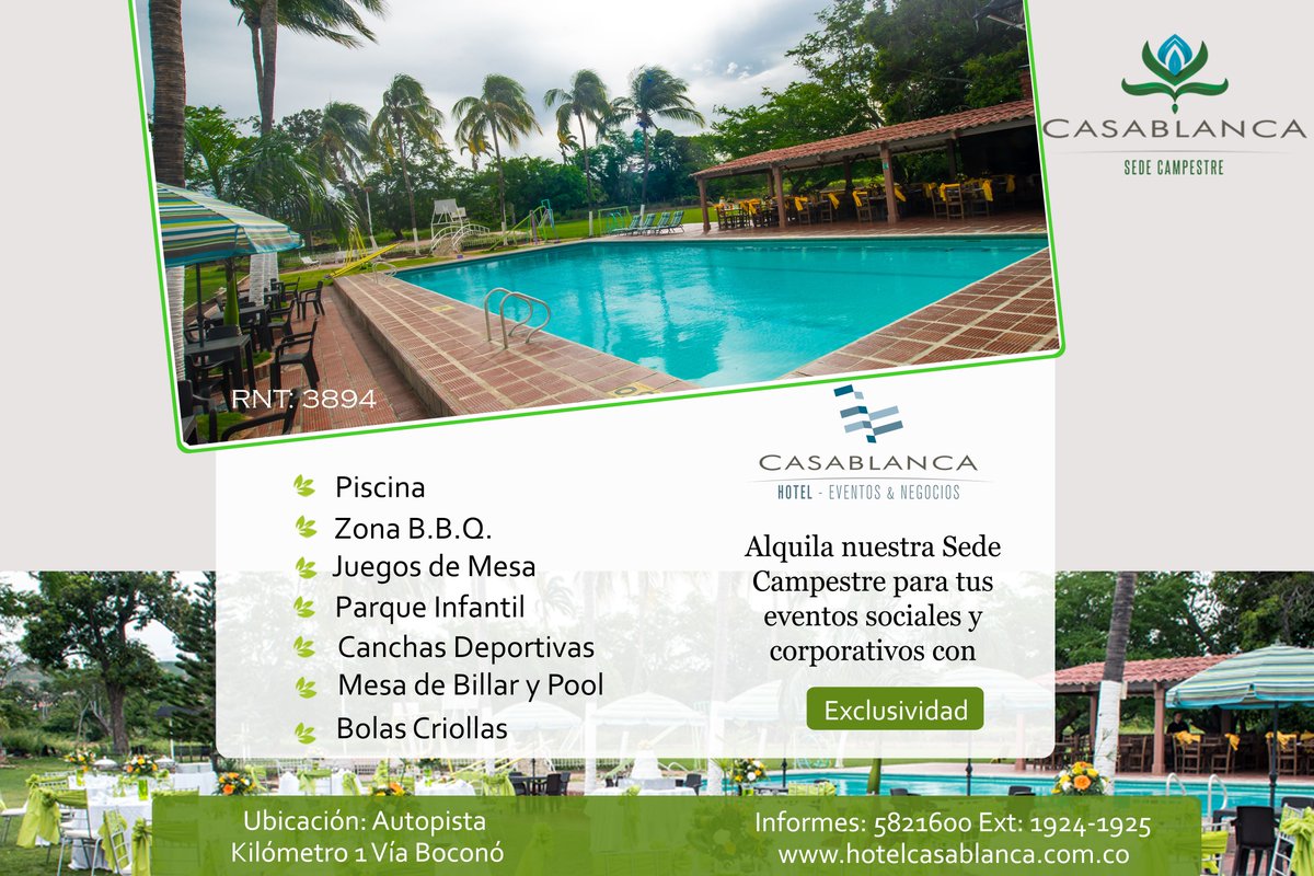 Realiza tus reuniones familiares y empresariales en nuestra #SedeCampestre y disfruta de un ambiente lleno de naturaleza y tranquilidad. Informes al Tel. (7) 5821600 Ext: 1924-1925
https://t.co/hXB5HtoTmS https://t.co/hNpoRklw5h