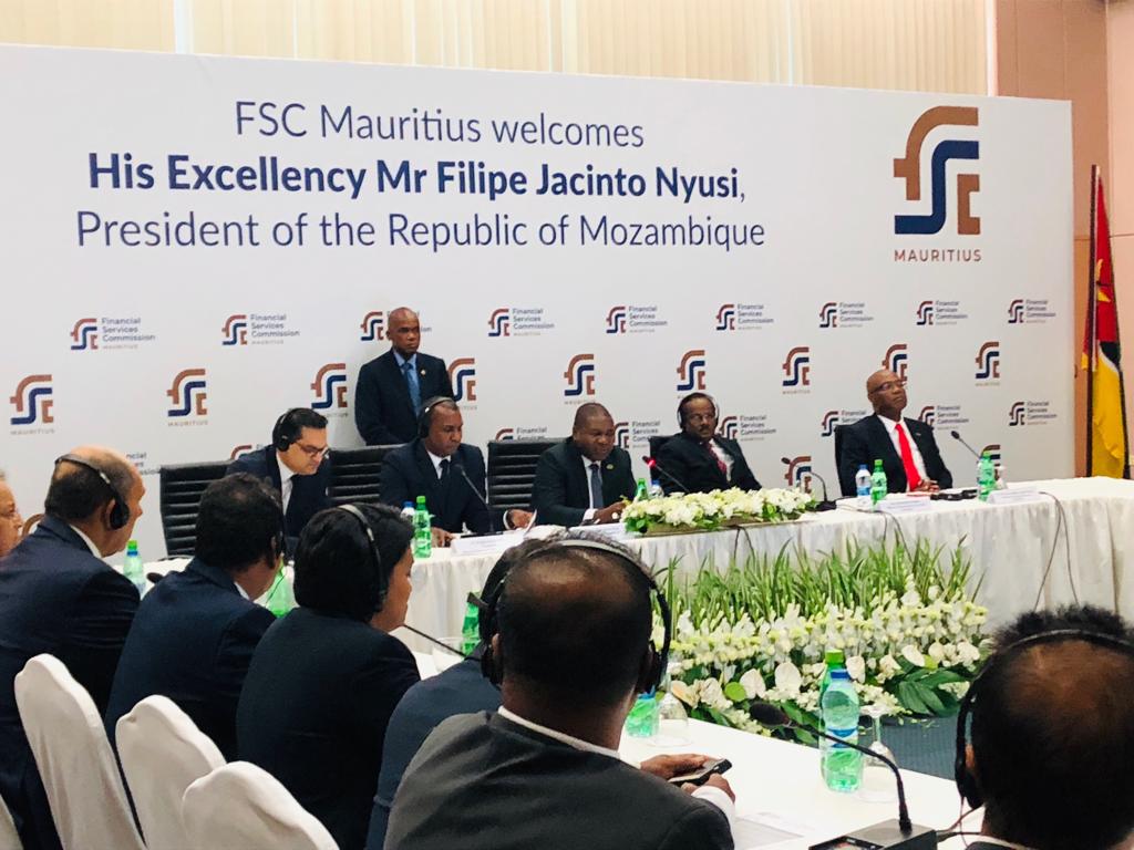 In the context of the visit of HE Mr Filipe Jacinto Nyusi, President of the Republic of Mozambique, #fscmauritius has organised an interactive session on the Mauritian #financialservices sector &amp; its role as regulator, today 31 Jan 2019 at the Shri A.B. Vajpayee Tower, Ebène