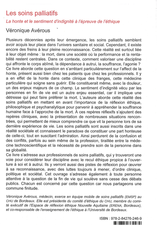 AEDEES_'s tweet photo. Parution de l'ouvrage de notre amie Véronique Avérous "Les
soins palliatifs, la honte et le sentiment d'indignité à l'épreuve de
l'éthique" aux éditions Seli Arslan (préface de notre Professeur Eric
Fiat) https://t.co/k7GBIOjHTu