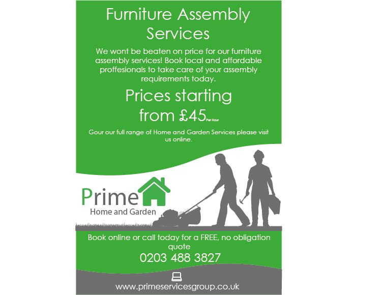 PrimePSGroup's tweet image. Book our furniture assembly services today :) We wont be beaten on price and we also offer additional services including collection of your furniture prior to assembly. (Collection charges Apply)