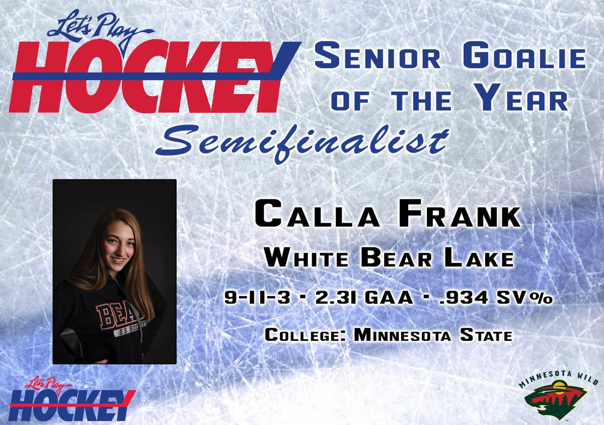 LetsPlay_Hockey's tweet photo. 2019 LPH Senior Goalie of the Year semifinalist:
@goalie_glove
@WBLGirlsHockey https://t.co/TUb2WpMNAT