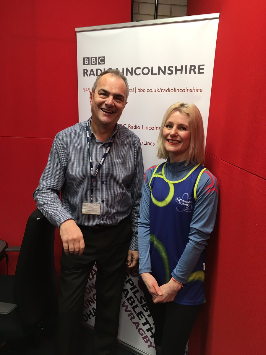 melvynprior's tweet photo. On the coldest day of the year, Suzie Catterson ran her 30th consecutive 10k in #Lincoln for the @alzheimerssoc. She called in @BBCRadioLincs for a warm up! https://t.co/ZoYkAmoGhs https://t.co/qEwV6fxVC0