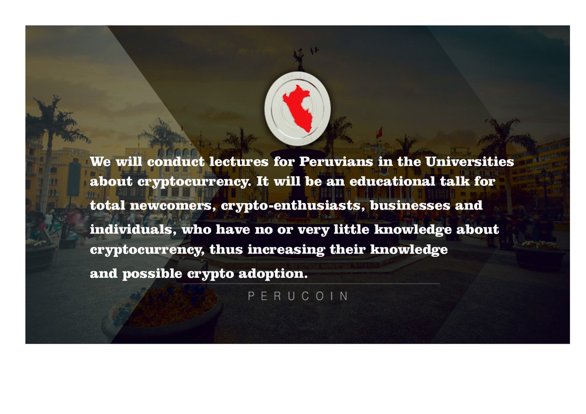 coin_peru's tweet photo. #Perucoin is a #company that was born as a #solution to a #problem visualized by the #team, which aims to expand #knowledge about
#cryptocurrencies in #Peru
#peruvians #bitcoin #bitcoinmining #TokenSale #blockchain #ethereum #ICO #erc20 #btceexpertmining https://t.co/1GtRpkLYbw