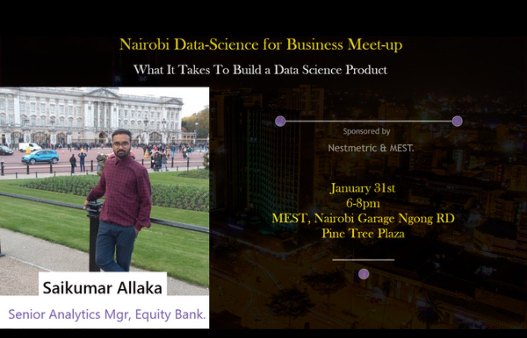 nestmetric's tweet photo. Join us today at Pinetree Plaza Ngong road #DataScience #datascienceforbusiness #ai #kaggle #kagglesilvermedalist https://t.co/5SBhbf5O32