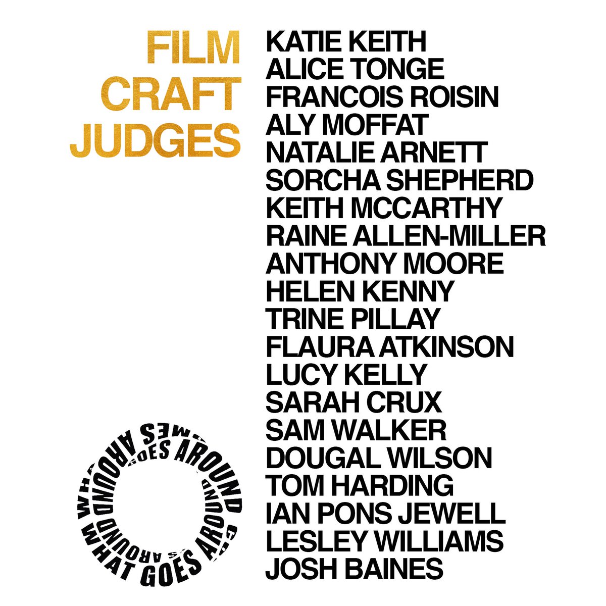 Ahead of the Creative Circle Awards deadline tomorrow, we're pleased to announce our Film and Film Craft gold juries.