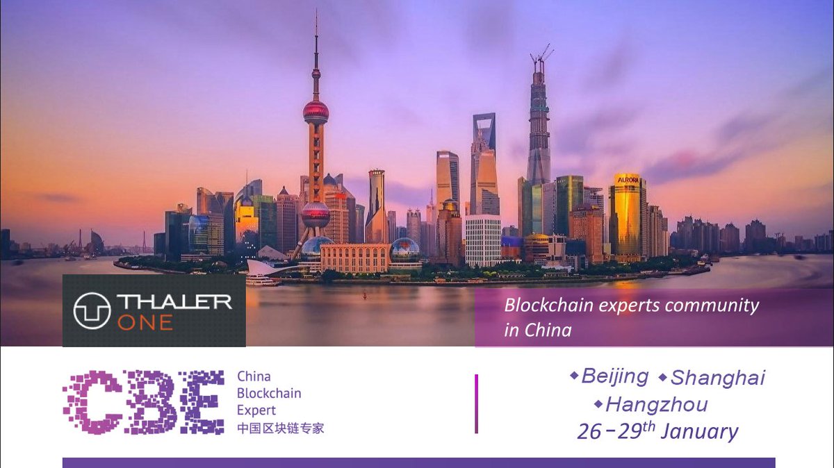 Thaler.one Asian Roadshow
25 – 30 January Thaler.one team visited #Beijing, #Hangzhou, #Shanghai as a part of #roadshow in the #Asian market and met with 50+ #investors in a series of private meetings. Event organized by #CBE

t.me/thaleronechann…