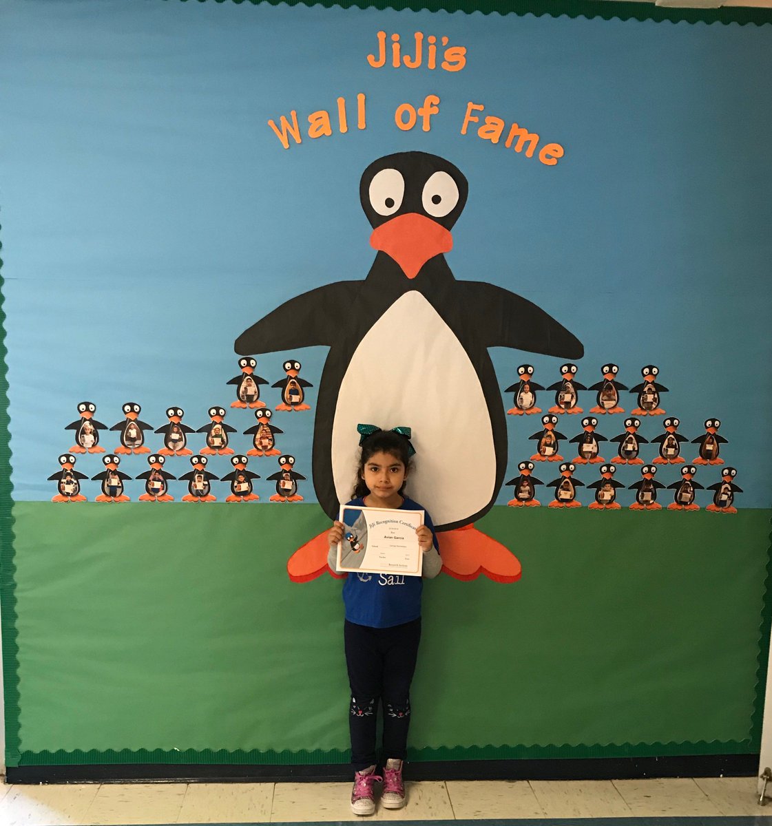 Amy_A_Ruvalcaba's tweet image. Jiji&apos;s Wall of Fame at Garriga Elementary is growing!! #SeetheMath #GarrigaProud