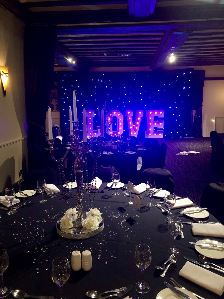 That’s us and @BloomingGorgeo1 Set up tonight at the @FaenolFawr tonight ready for a Charity event ❤️ #VenueStylist #venuedressing #notjustforweddings #candelabra #loveletters #ledloveletters #ledbackdrop