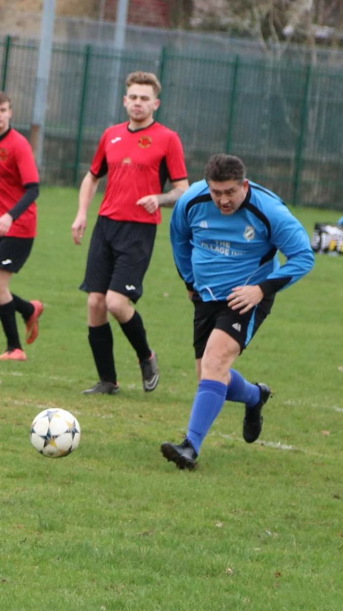 Richard Hinkin in action. “All of us here at the village Inn know it will be a tough test, but with the quality we posses, if we match them physically but Legally we can get the win”. Speaking on our big quarter final this Sunday.