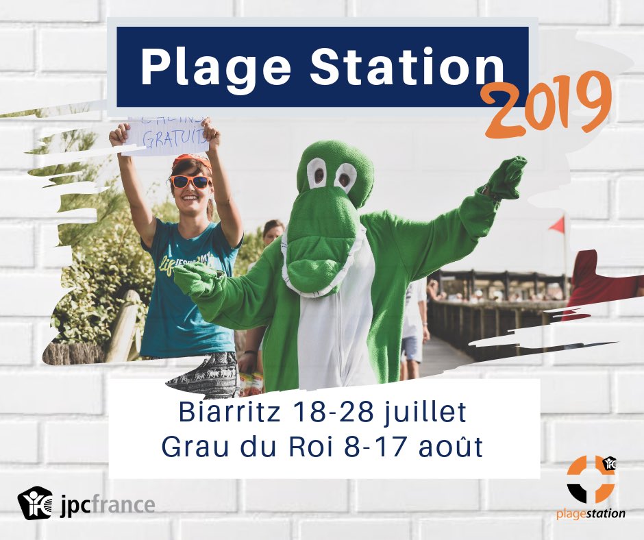 jpcfrance's tweet photo. Les camps #PlageStation reviennent! Rendez-vous sur https://t.co/ZnoASnp3dI pour en savoir plus ! #jpcfrance #evangelisation #plage #grauduroi #biarritz https://t.co/ZWpPqGAdGl