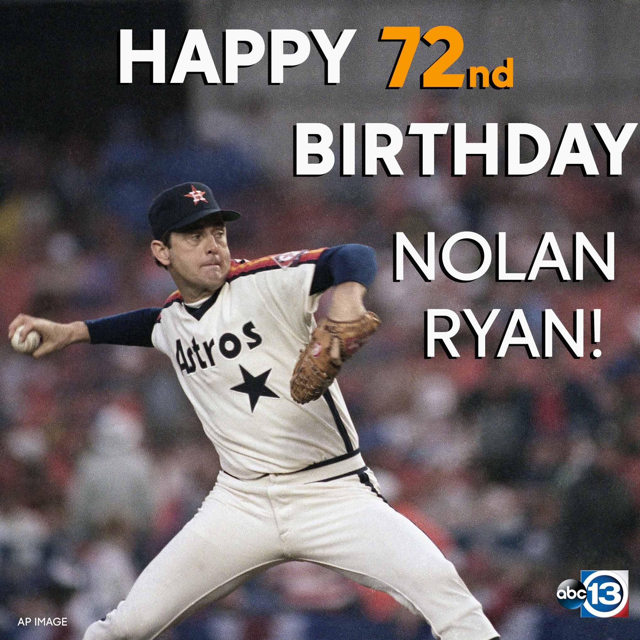 Happy bday to the legend, Nolan Ryan 