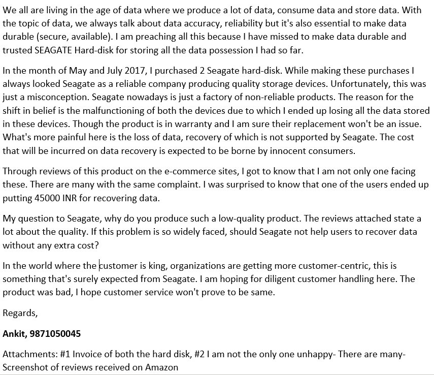 Ankitranjan88's tweet photo. @Seagate Purchased 2 Seagate hard disk and both of them stopped working. Lost data and lost trust on Seagate. Both the devices are in warranty and I know you won't mind replacing them but I need data to be recovered at no extra cost to me. https://t.co/oAN9BvJJuC