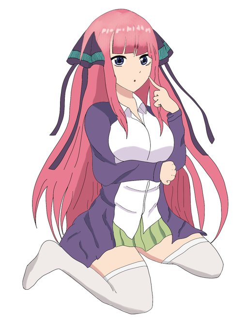 マブPさんがTwitterに投稿した中野二乃(五等分の花嫁)のイラスト。