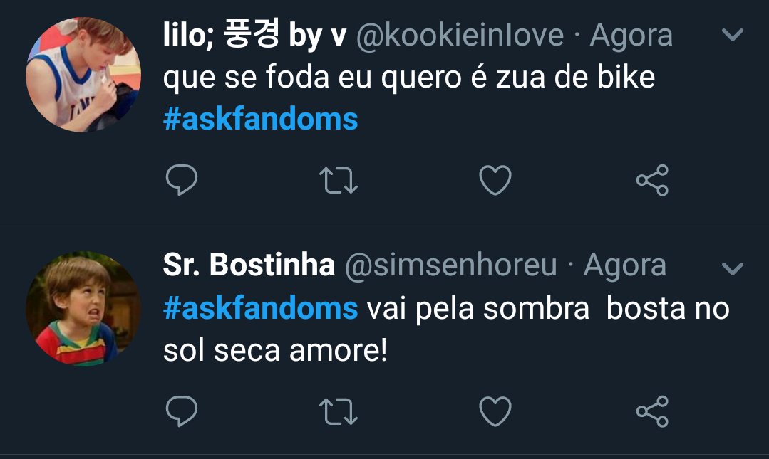 HelpFollowHN's tweet photo. Kkkkkk #askfandoms https://t.co/L6iZ0WDF6V