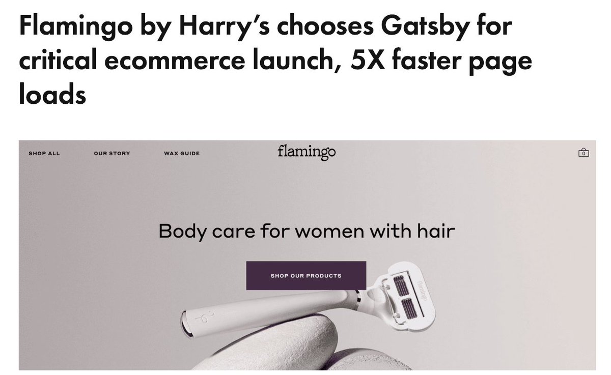 Gatsby On Twitter Large Ecommerce Site By Harrys Chooses Gatsby