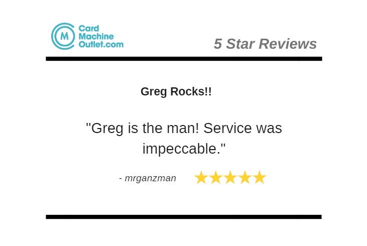 CardMachineDAL's tweet image. On behalf of Greg &amp;amp; CardMachineOutlet.com, thank you MrGanzman for the excellent 5 star review!