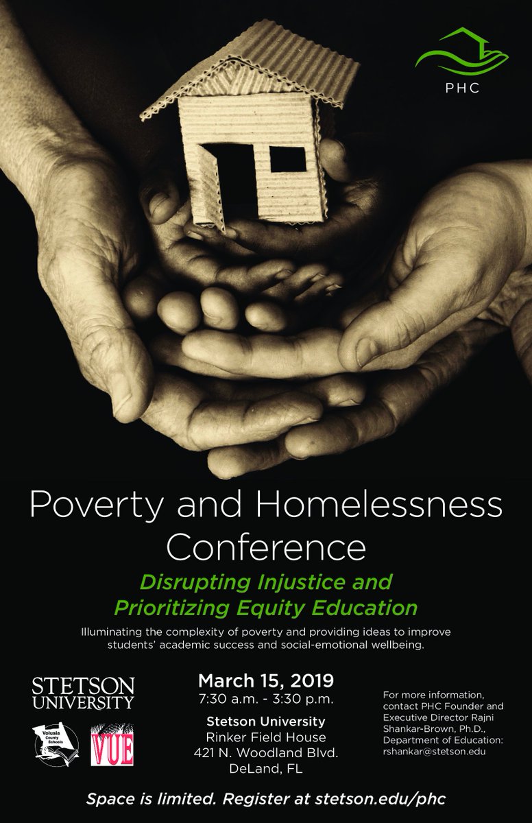 CMahaney123's tweet photo. 📌SAVE THE DATE: Stetson is hosting their annual Poverty & Homelessness Conference on March 15th. Registration details are located on the flyer ⬇️ It is an amazing learning opportunity for all! You don't want to miss out. @volusiaschools @KatiD617 @mrroa @Lipomi_Justin #VCS123 https://t.co/khdUmskt4P